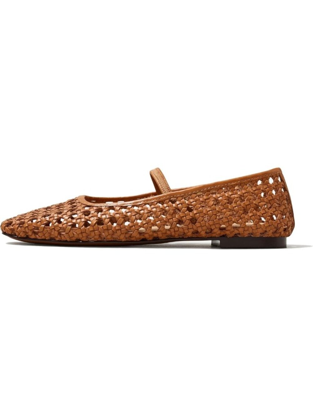 Chic Woven Flats for Women, Square Toe Mesh Ballet Shoes, Stylish Comfort